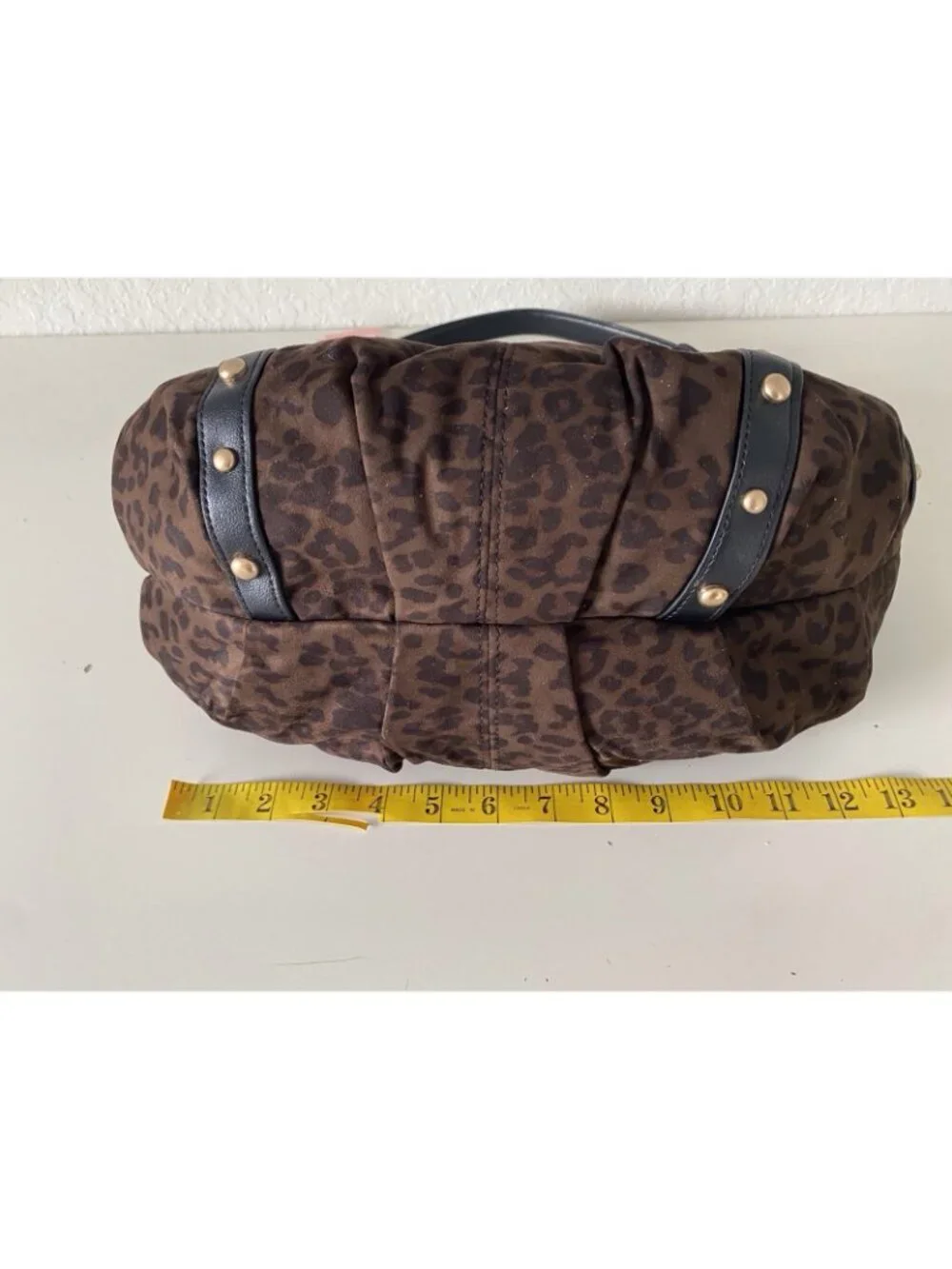 Juicy Couture Retro Glam Hobo Coho Handbag in Chocolate Leopard Animal Print NEW